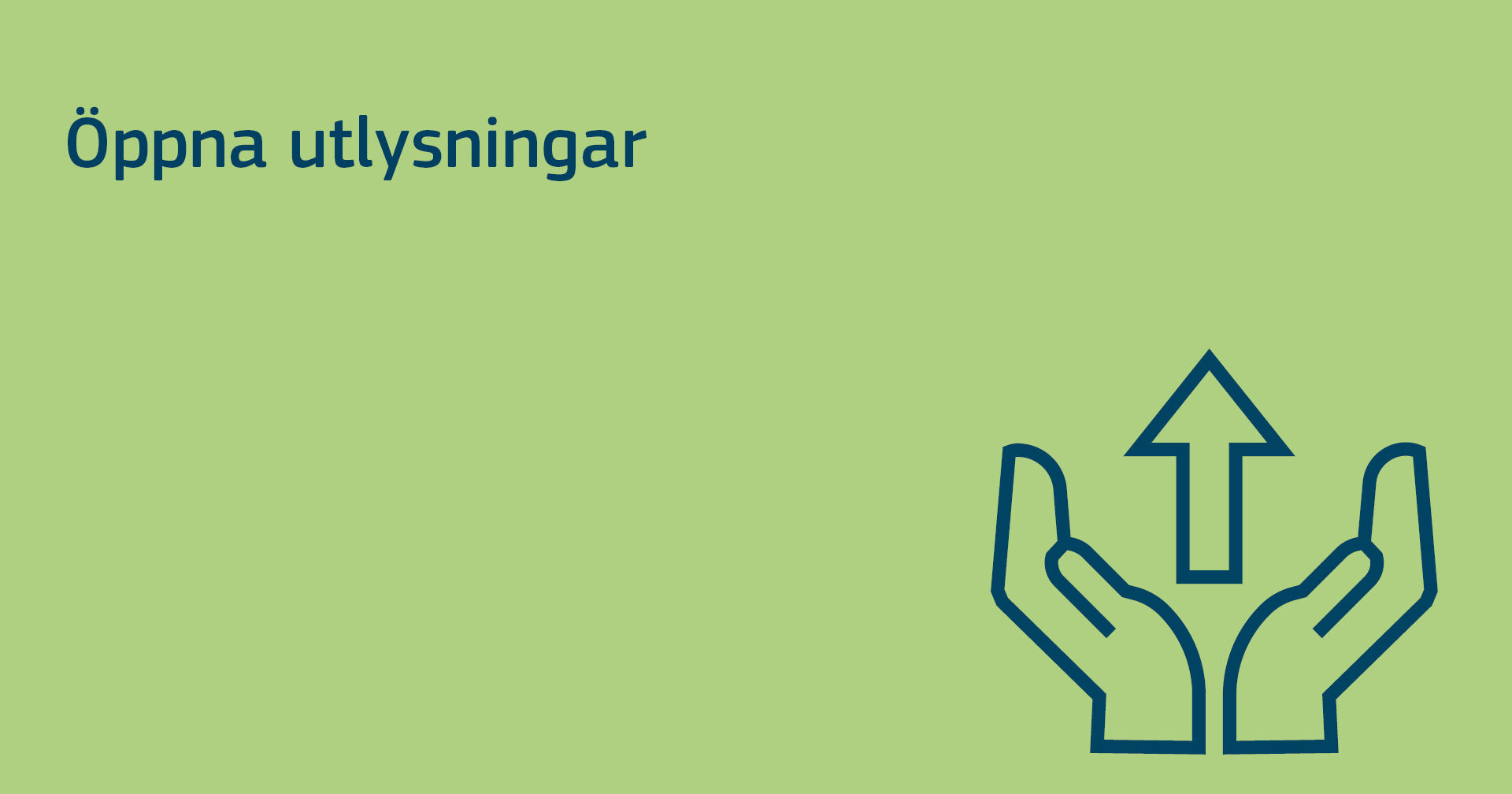 Utlysning Svenska ESF r det