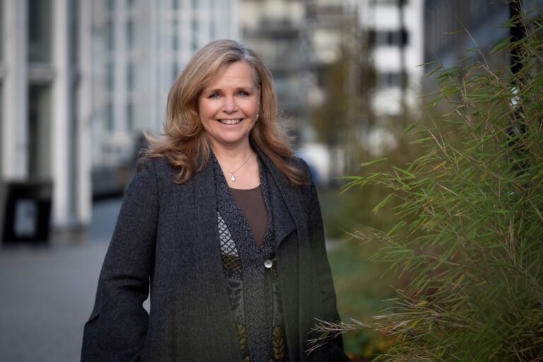 En porträtt på en kvinna.