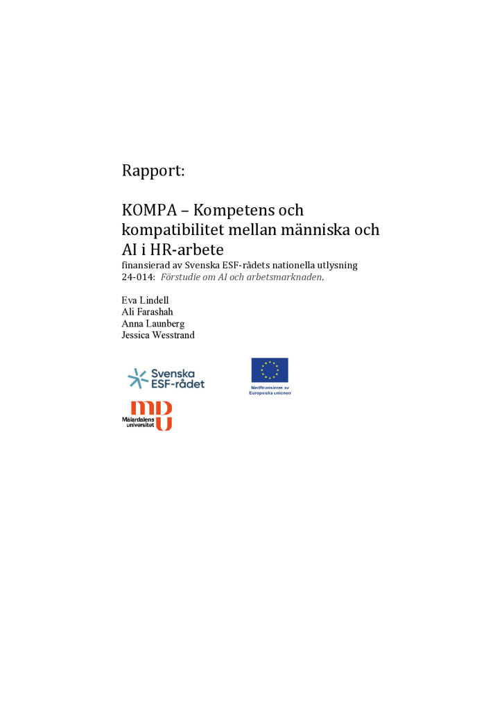 KOMPA – Kompetens och kompatibilitet mellan människa och AI i HR-arbete