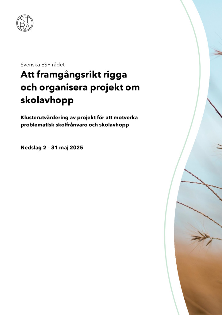 Nedslag 2 i klusterutvärdering skolavhopp
