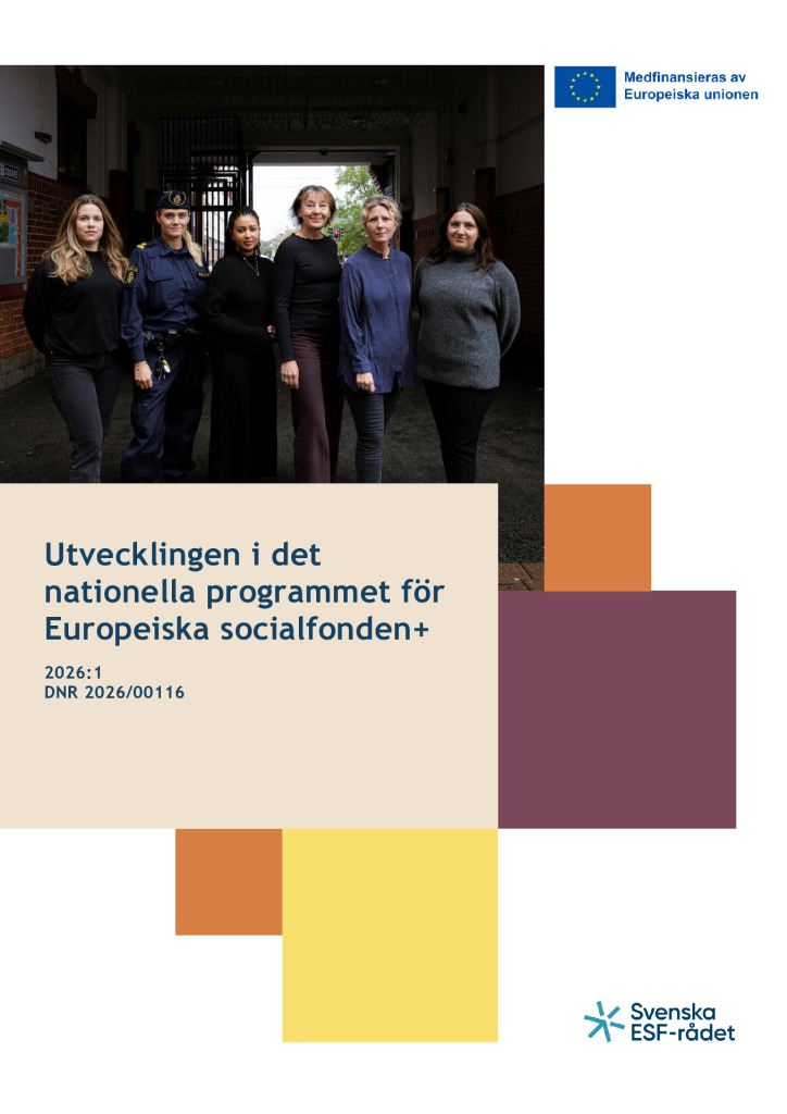 Utvecklingen i det nationella programmet för Europeiska socialfonden 2026 1